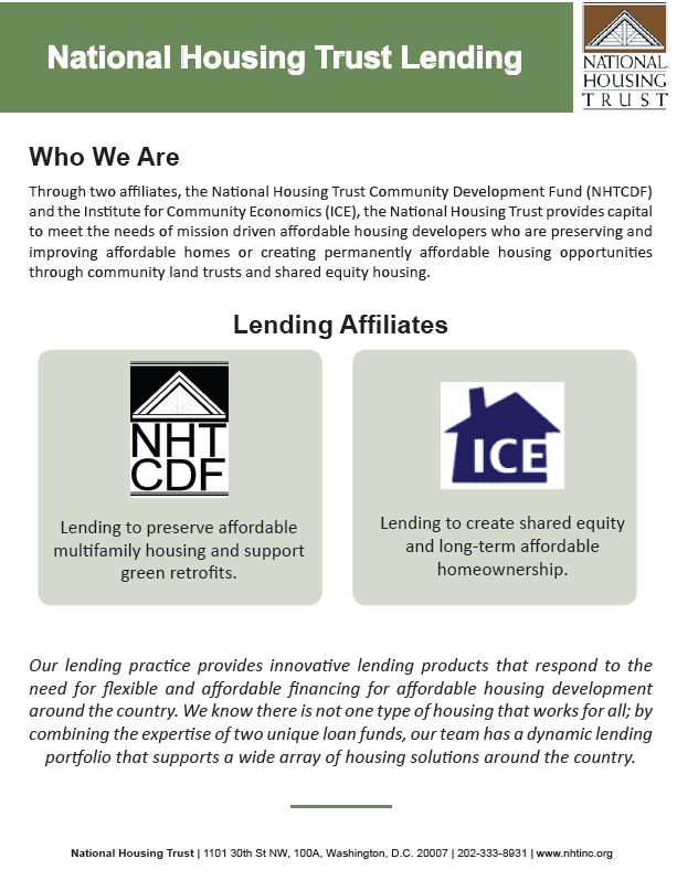 nht 100 financing
